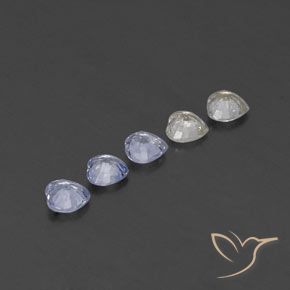 Gemme di Zaffiro Multicolore naturale da 1.49 ct, Cuore, VVS-VS