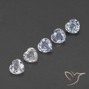Gemme di Zaffiro Multicolore naturale da 2.22 ct, Cuore, VVS-VS