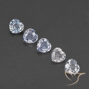 Gemme di Zaffiro Multicolore naturale da 2.22 ct, Cuore, VVS-VS