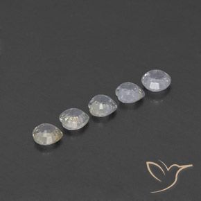 Gemme di Zaffiro Bianco caldo naturale da 1.67 ct, Cuore, VVS-VS