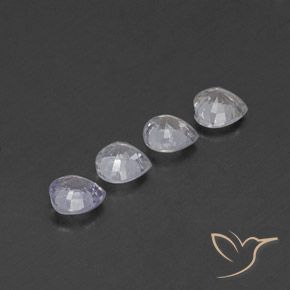 Gemme di Zaffiro Multicolore naturale da 1.35 ct, Cuore, VVS-VS