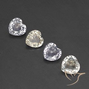 Gemme di Zaffiro Multicolore naturale da 2.33 ct, Cuore, VVS-VS