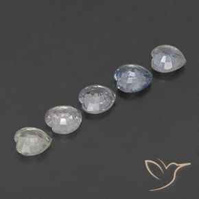 Gemme di Zaffiro Multicolore naturale da 1.60 ct, Cuore, VVS-VS