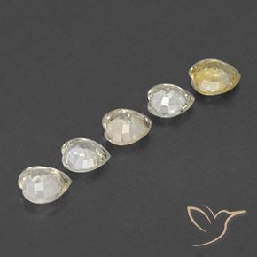 Gemme di Zaffiro Giallo pallido naturale da 1.69 ct, Cuore, VVS-VS