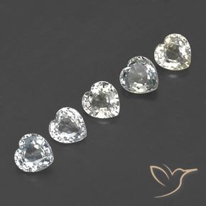 Gemme di Zaffiro Multicolore naturale da 1.52 ct, Cuore, VVS-VS