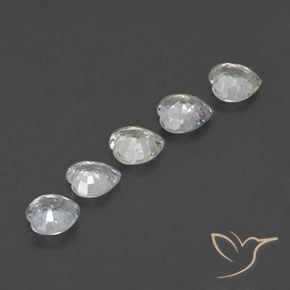 Gemme di Zaffiro Multicolore naturale da 1.52 ct, Cuore, VVS-VS