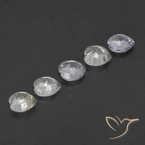 Gemme di Zaffiro Bianco bluastro naturale da 1.69 ct, Cuore, VVS-VS