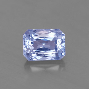 Zaffiro naturale blu da 1,88 ct, taglio smeraldo, VS-SI