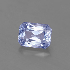 Zaffiro naturale blu da 1,88 ct, taglio smeraldo, VS-SI