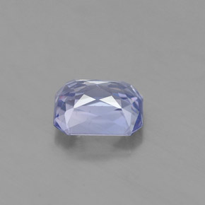 Zaffiro naturale blu da 1,77 ct, taglio smeraldo, VS
