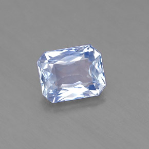 Zaffiro naturale blu da 1,72 ct, taglio smeraldo, VS