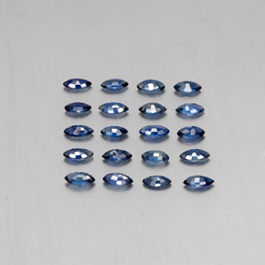 Zaffiro naturale blu da 1,96 ct, marchesa, VS