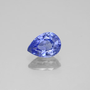 Zaffiro naturale blu da 0,94 ct, taglio a pera, VS