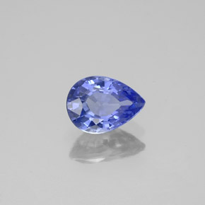 Zaffiro naturale blu da 0,94 ct, taglio a pera, VS