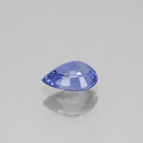 Zaffiro naturale blu da 0,94 ct, taglio a pera, VS