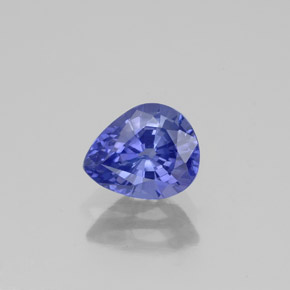 Zaffiro naturale blu da 1,16 ct, taglio a pera, VS-SI