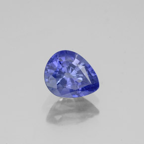 Zaffiro naturale blu da 1,16 ct, taglio a pera, VS-SI