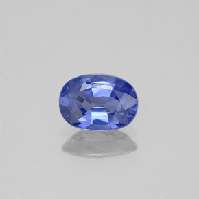 Zaffiro naturale blu da 0,97 ct, taglio ovale, VVS