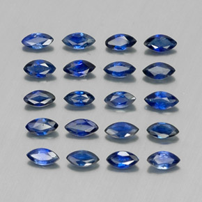 Zaffiro naturale blu da 1,76 ct, marchesa, VS