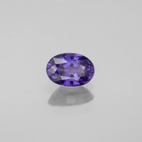Zaffiro naturale viola da 0,57 ct, taglio ovale, VVS