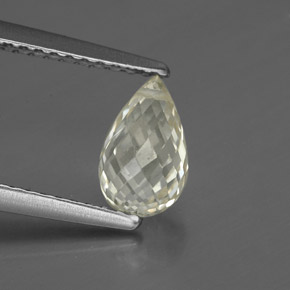 Zaffiro naturale giallo da 1,51 ct, briolette, VS