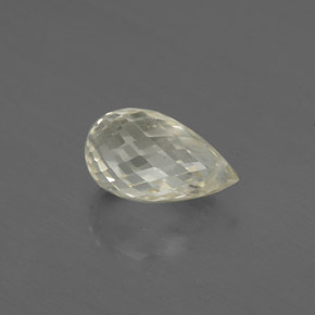 Zaffiro naturale giallo da 1,51 ct, briolette, VS