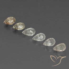 Gemme di Zaffiro Multicolore naturale da 5.50 ct, Taglio briolette, VVS-VS