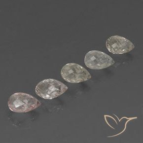 Gemme di Zaffiro Multicolore naturale da 4.09 ct, Taglio briolette, VVS-VS