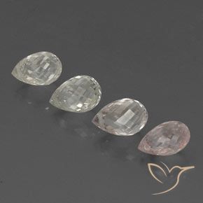 Gemme di Zaffiro Multicolore naturale da 4.05 ct, Taglio briolette, VVS-VS