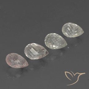 Gemme di Zaffiro Multicolore naturale da 4.05 ct, Taglio briolette, VVS-VS