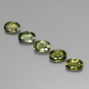 Zaffiro naturale verde da 2,69 ct, taglio ovale, VVS-VS