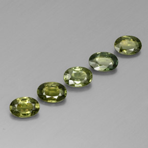Zaffiro naturale verde da 2,69 ct, taglio ovale, VVS-VS