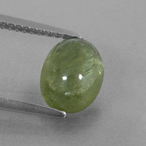 Zaffiro naturale verde da 3,07 ct, trasparente, trasparente/traslucido