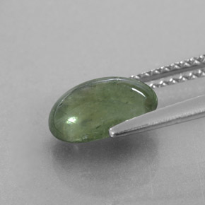 Zaffiro naturale verde da 2,43 ct, trasparente, trasparente/traslucido