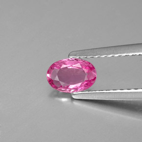 Zaffiro naturale rosa da 0,46 ct, taglio ovale, VVS-VS