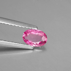 Zaffiro naturale rosa da 0,46 ct, taglio ovale, VVS-VS