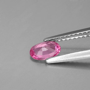 Zaffiro naturale rosa da 0,46 ct, taglio ovale, VVS-VS