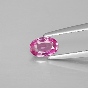 Zaffiro naturale rosa da 0,46 ct, taglio ovale, VS