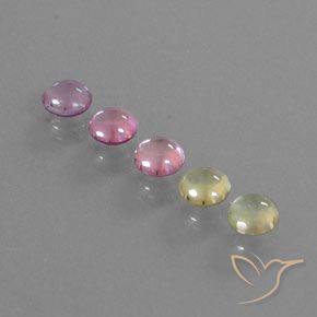 Zaffiro naturale multicolore da 1,84 ct, taglio rotondo, trasparente