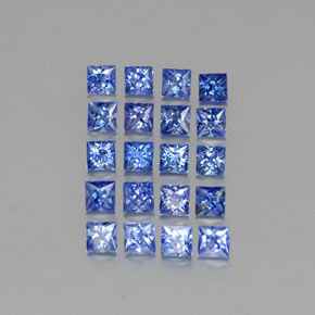 Zaffiro naturale blu da  ct, quadrato, VVS-VS