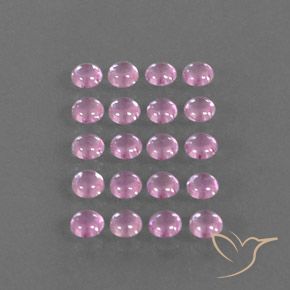 Zaffiro naturale rosa da 3,26 ct, taglio rotondo, trasparente
