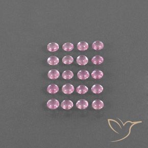 Zaffiro naturale rosa da 3,19 ct, taglio rotondo, trasparente