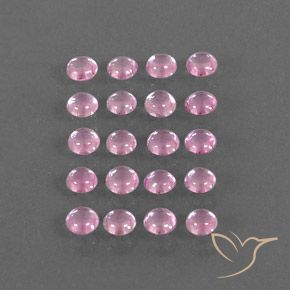 Zaffiro naturale rosa da 3,19 ct, taglio rotondo, trasparente