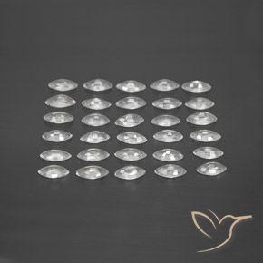 Gemme di Zaffiro Bianco trasparente naturale da 5.08 ct, Taglio marquise, VVS-VS