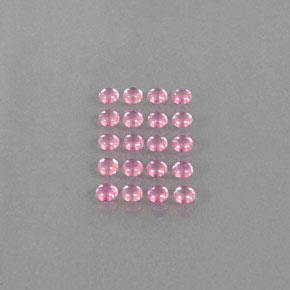 Zaffiro naturale rosa da  ct, taglio rotondo, trasparente