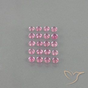 Gemme di Zaffiro Rosa Chiaro Bubblegum naturale da 3.36 ct, Rotondo, Trasparente