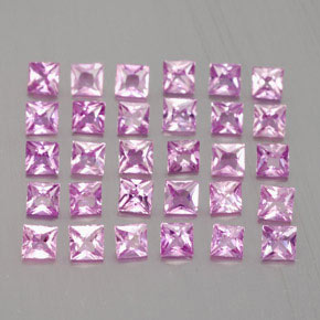 Zaffiro naturale rosa da 2,34 ct, quadrato, VVS-VS