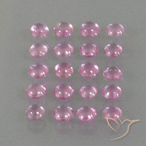 Zaffiro naturale rosa da 3,30 ct, taglio rotondo, trasparente