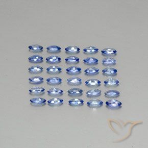 Gemme di Zaffiro Blu scuro medio naturale da 2.73 ct, Taglio marquise, VVS-VS