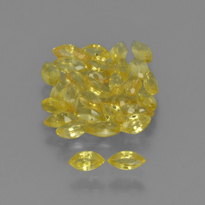 Zaffiro naturale giallo da 3,34 ct, marchesa, VVS-VS